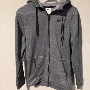 Nike Men's Charcoal Zip-Up Hoodie